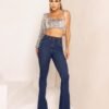 JEANS SUPER LIPO FLARE OSCURO