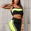 CONJUNTO DEPORTIVO NEGRO CON VERDE