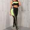 CONJUNTO DEPORTIVO NEGRO CON VERDE
