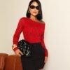 BLUSA BRILLOS ASIMÉTRICA