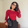 BLUSA BRILLOS ASIMÉTRICA